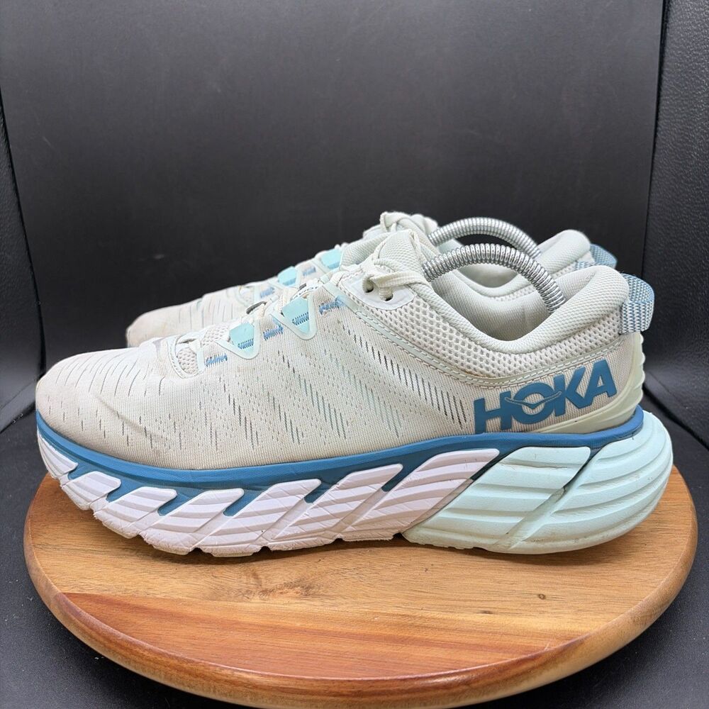 Hoka One One Womens Size 11B Gaviota 3 1113521 MMBT Blue Running Shoes Sneakers